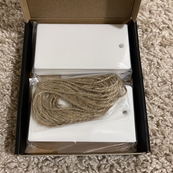 🔵5/$25🔵 NIB Savvy & Sorted White Acrylic Basket Label Tags - Picture 5 of 7